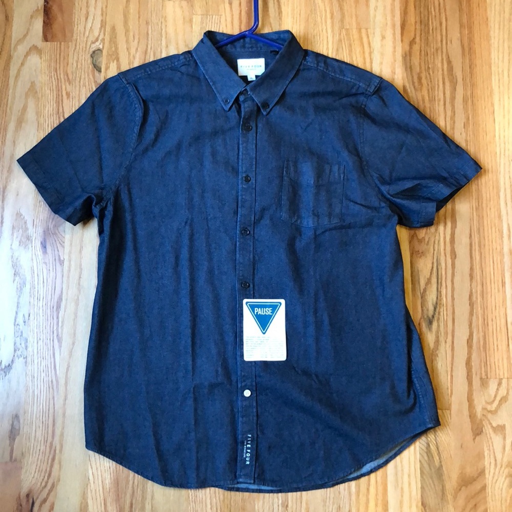 Five Four Men’s Denim Button-up Shirt - XL NWT